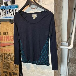 Peter Dunham for Lucky Brand Boho Top Women Size XS Regular